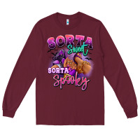 Burgundy Sorta sweet sorta spooky sneaker and heel afro wom Long Sleeve Tee - RanaPortraitStore