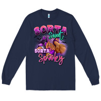 Navy Sorta sweet sorta spooky sneaker and heel afro wom Long Sleeve Tee - RanaPortraitStore