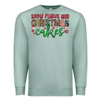 Seafoam Snowflakes and Christmas cakes Premium Sweatshirt - JahusDesignShop