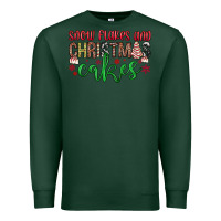 Sports Green Snowflakes and Christmas cakes Premium Sweatshirt - JahusDesignShop