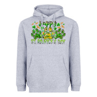 Heather Grey heppy st. patricks day Heavyweight Hoodie - RacoonDesign