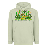 Matcha heppy st. patricks day Heavyweight Hoodie - RacoonDesign