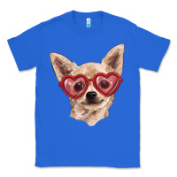 True Royal Chihuahua dog with love glasses Classic Tee - RanaPortraitStore