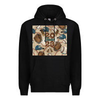 Black Baseball senior Premium Hoodie - NancyCooperArtShop
