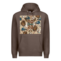 Coffee Baseball senior Premium Hoodie - NancyCooperArtShop