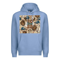 Colony Blue Baseball senior Premium Hoodie - NancyCooperArtShop