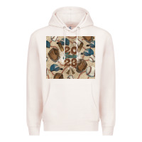 Pale Pink Baseball senior Premium Hoodie - NancyCooperArtShop