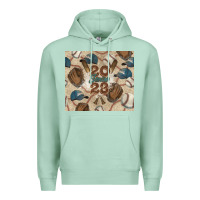 Seafoam Baseball senior Premium Hoodie - NancyCooperArtShop