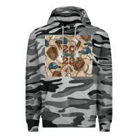 Slate Camo Baseball senior Premium Hoodie - NancyCooperArtShop