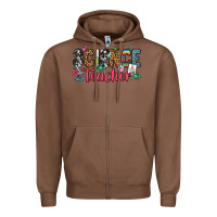 Chestnut science teacher Zipper Hoodie - Zillion Design Studio