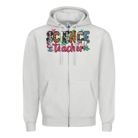 Dove Grey science teacher Zipper Hoodie - Zillion Design Studio