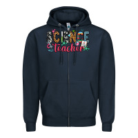 Navy science teacher Zipper Hoodie - Zillion Design Studio