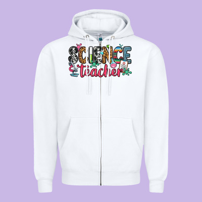 Science Teacher Zipper Hoodie Designed By Zillion Design Studio