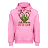 Fuchsia Pink cool it cupid i will find my own cowboy Urban Hoodie - MaliasSmallBusiness