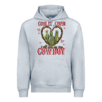 Heather Grey cool it cupid i will find my own cowboy Urban Hoodie - MaliasSmallBusiness