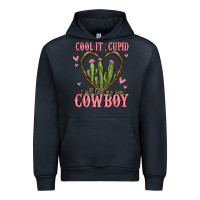 Navy cool it cupid i will find my own cowboy Urban Hoodie - MaliasSmallBusiness