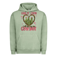 Pigment Oil Green cool it cupid i will find my own cowboy Urban Hoodie - MaliasSmallBusiness