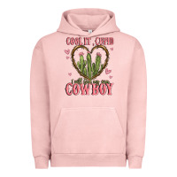 Pigment Salmon cool it cupid i will find my own cowboy Urban Hoodie - MaliasSmallBusiness
