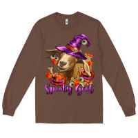 Chestnut Spooky Goat Long Sleeve Tee - RanaPortraitStore
