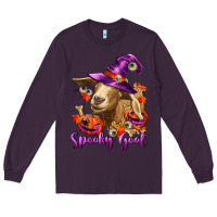Plum Spooky Goat Long Sleeve Tee - RanaPortraitStore