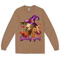 Toasted Coconut Spooky Goat Long Sleeve Tee - RanaPortraitStore