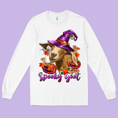 Long Sleeve Tee Spooky Goat