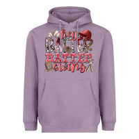 Lavender hey batter batter swing Heavyweight Hoodie - RacoonDesign