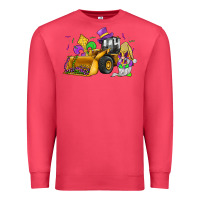 Cardinal mardi gras gnome bulldozer Premium Sweatshirt - JahusDesignShop