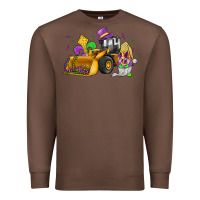 Chestnut mardi gras gnome bulldozer Premium Sweatshirt - JahusDesignShop