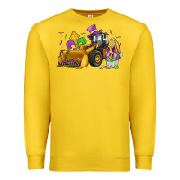 Lemon mardi gras gnome bulldozer Premium Sweatshirt - JahusDesignShop