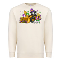 Sandshell mardi gras gnome bulldozer Premium Sweatshirt - JahusDesignShop