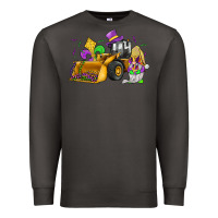 Smoke mardi gras gnome bulldozer Premium Sweatshirt - JahusDesignShop