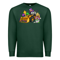 Sports Green mardi gras gnome bulldozer Premium Sweatshirt - JahusDesignShop