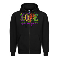 Black love with crawfish mardi gras Zipper Hoodie - RanaPortraitStore