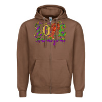 Chestnut love with crawfish mardi gras Zipper Hoodie - RanaPortraitStore