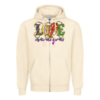 Sandshell love with crawfish mardi gras Zipper Hoodie - RanaPortraitStore