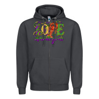 Smoke love with crawfish mardi gras Zipper Hoodie - RanaPortraitStore