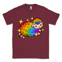 Burgundy rainbow sheep with star Classic Tee - texasbilliewilder