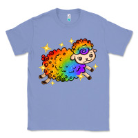Colony Blue rainbow sheep with star Classic Tee - texasbilliewilder