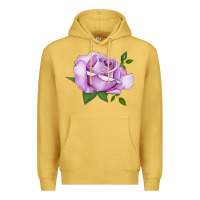 Antique Gold life's little pleasures rose Premium Hoodie - LillyAllenDesigns