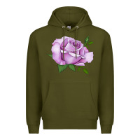 Army Green life's little pleasures rose Premium Hoodie - LillyAllenDesigns