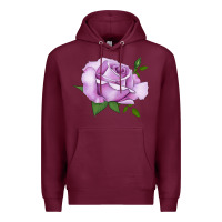 Burgundy life's little pleasures rose Premium Hoodie - LillyAllenDesigns