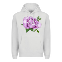 Dove Grey life's little pleasures rose Premium Hoodie - LillyAllenDesigns