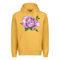 Mustard life's little pleasures rose Premium Hoodie - LillyAllenDesigns