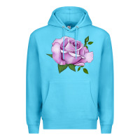 Ocean Blue life's little pleasures rose Premium Hoodie - LillyAllenDesigns