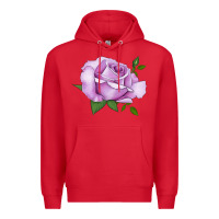 Red life's little pleasures rose Premium Hoodie - LillyAllenDesigns