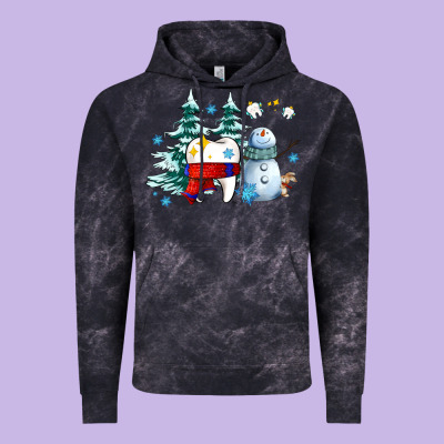 Dental Christmas Teeth And Winter With Snowman Vintage Hoodie Designed By Adodesignshop