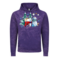 Cloud Purple dental christmas teeth and winter with snowman Vintage Hoodie - AdoDesignShop