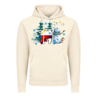 Vintage Artic dental christmas teeth and winter with snowman Vintage Hoodie - AdoDesignShop