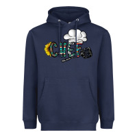 Navy chef Heavyweight Hoodie - CowhideDigitalArt